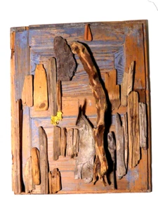 Ursula Dethleffs  Collage Holz - Picture 1 of 2