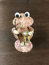 Sea Clam Googley Eye Figurine With Coors Light Can Knick Nack Patty Wack Give A