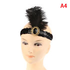 Feather Pearl Headband Party Props Women Girls Dress Hair Accessories