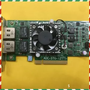 X540-AT2 Low bracket SuperMicro AOC-STG-I2T 2-port 10GbE Adapter network card - Picture 1 of 5