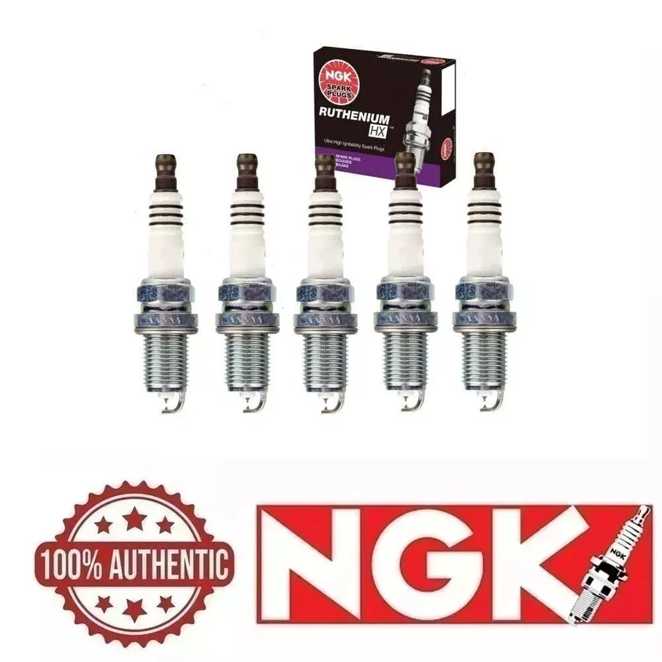 NGK Ruthenium HX High Ignitability Spark Plug 5PCS for Volvo 850 C70 S60 S70 S80 - Imagem 1 de 3