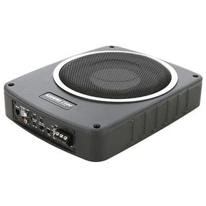 Ground GZCS SW-1000A | 25 cm High-Quality flacher Untersitz Aktiv-Subwoofer PKW - Bild 1 von 2
