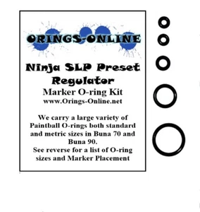 Ninja SLP Regulador Paintball Paintball Oring Kit x 4 reconstrucciones/kits - Imagen 1 de 1