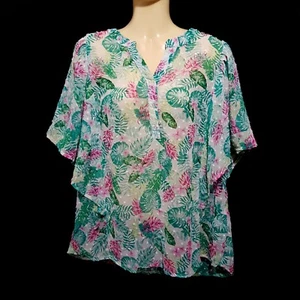 Bollywood Indian Tunic Blouse Goa Summer Boho Hippie Beach Dress Size 38 - Picture 1 of 2