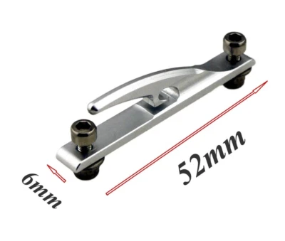 52mm X 6mm CNC Aluminum Front Retrieve Hook for RC Model Boat - Image 1 of 2