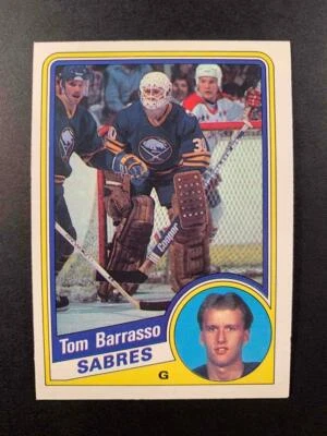 1984-85 O-PEE-CHEE HOCKEY TOM BARRASSO SABRES #18 - EX-MT+ [00349] - Image 1 of 2