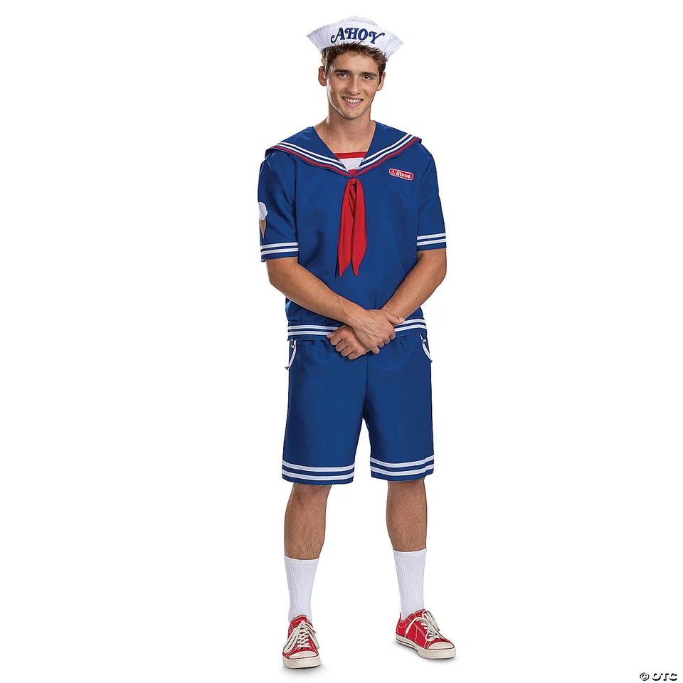 Disguise Licensed Stranger Things Steve Scoops Ahoy Deluxe Men Costume 123689