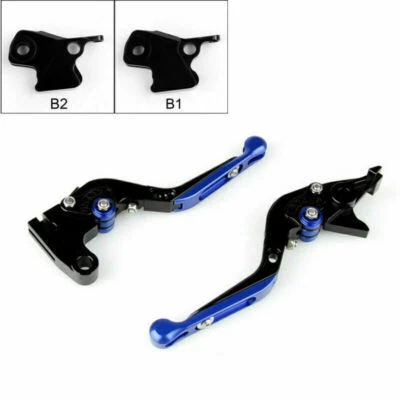 Adjustable Folding Extendable Brake Clutch Levers For BMW K1200 R1200 Blue T9 - Image 1 of 4