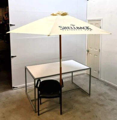 Paraguas de mesa de mercado al aire libre de 7 pies para patio con 6 costillas resistentes - CAJA ABIERTA Foto 1 de 4