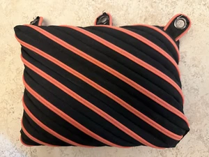 ZipIt Zip It Black and Orange Pencil Bag Storage Case Art Supplies Makeup - Picture 1 of 4