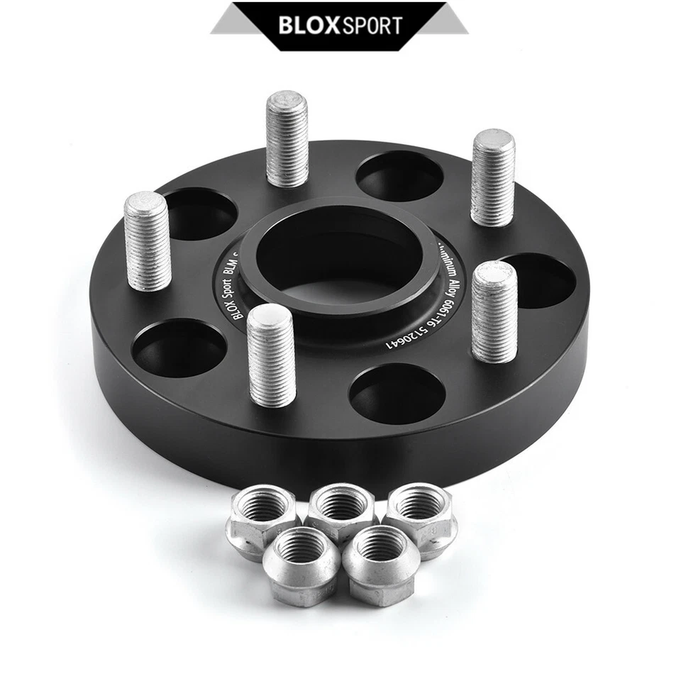 4x 25mm 5x114.3 Espaciador de rueda para Honda Civic 2016-2019 (CB64.1 M12x1.5 perno + tuerca) Foto 1 de 4