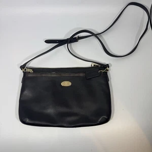 Coach Black Faux Pebble Leather Crossbody Gold Accents & Removable Piece - Picture 1 of 10
