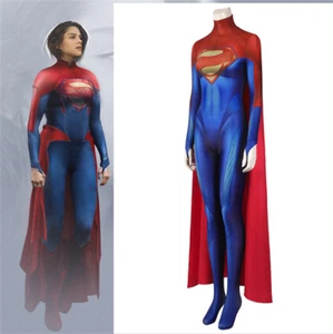 Superhero Superwoman Cosplay Jumpsuits Bodysuit Halloween Women's Costumes Suit - Picture 1 of 16