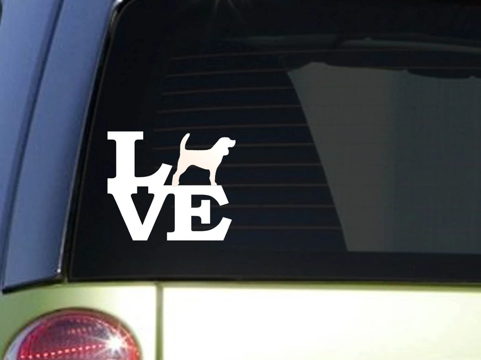 Beagle Love 6" STICKER *F146* DECAL rabbit hunting beagle hound beagling dog box - Image 1 of 1
