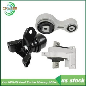 3PCS Engine Mounts Kit Fit For Ford Fusion Mercury Milan 2006-2009 A5381 2.3L - Picture 1 of 12