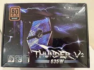 Raidmax Thunder V2 Power Supply Unit | Model: RX-635AP, 635 Watts Max - Picture 1 of 3