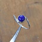 925 Solid Sterling Silver Blue Lapis Lazuli Ring-5 us B976