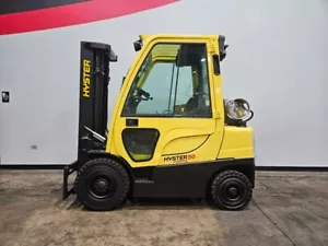 2013 HYSTER H50FT 5000LB 3 STAGE PNEUMATIC LPG FORKLIFT STK 15404 - Picture 1 of 13