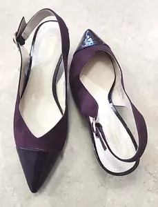 New Liz Claiborne 90’s Slip-Back Kitten Heels Size 9M Classic Quite Luxury - Picture 1 of 9