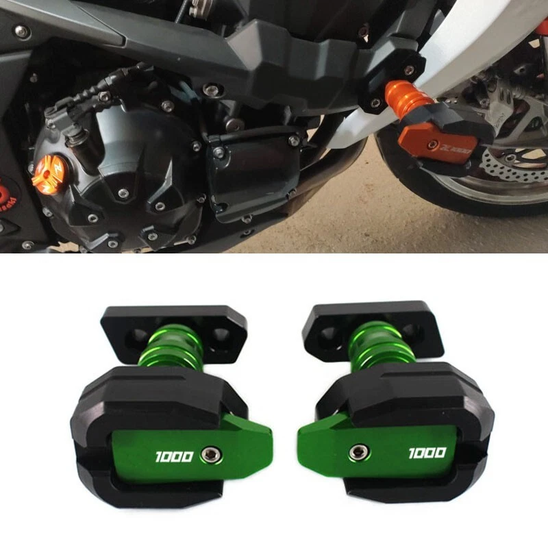 Green Falling Protection Frame Slider Guard Protector For KAWASAKI Z1000 2007-09 - Image 1 of 4