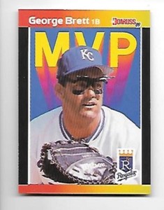GEORGE BRETT   1989 DONRUSS BONUS MVP'S #BC-7 KANSAS CITY ROYALS     