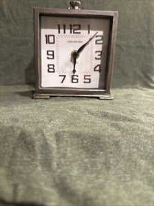 Small Square Bronze Clock, for desktops or shelves - Picture 1 of 9