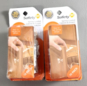 Safety 1st (10 pro Packung) Federzug Schrank Schublade/Riegel (Menge 2) - Bild 1 von 6