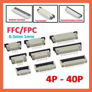 FFC / FPC Flat Flex Buchse Flachband Kabel cable Steckverbinder 4-32P Konnektor - Bild 1 von 12
