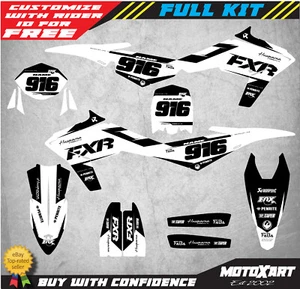 Custom Decal Kit to Fit Husqvarna TE TC 2011 2012 2013 model BURN STYLE stickers - Picture 1 of 8