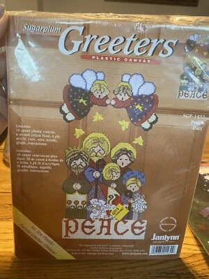 2002 Janlynn Sugarplum Greeters in Plastic Canvas #SGP-1432 PEACE--NIP/SEALED - Image 1 of 4