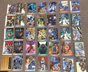 X-Men Fleer Marvel Card Lot of 34 Cards 1995-1996 Deadpool Mystique Storm - Picture 1 of 9
