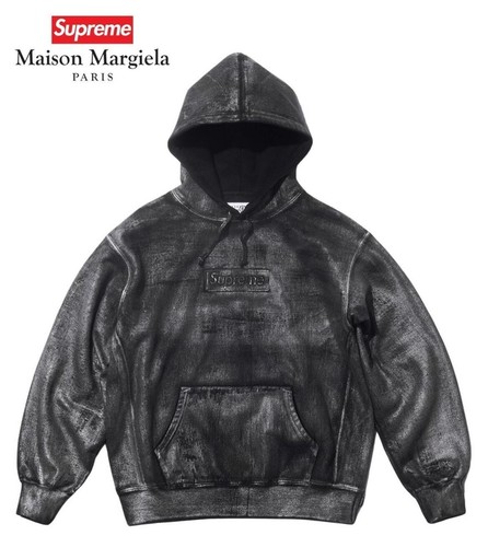 FELPA CON CAPPUCCIO SUPREME MM6 MAISON MARGIELA FOIL BOX LOGO PRE ORDINE 
