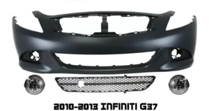 Front Bumper Cover / Grille Assembly Kit For 2010-2013 Infiniti G37 - Picture 1 of 15