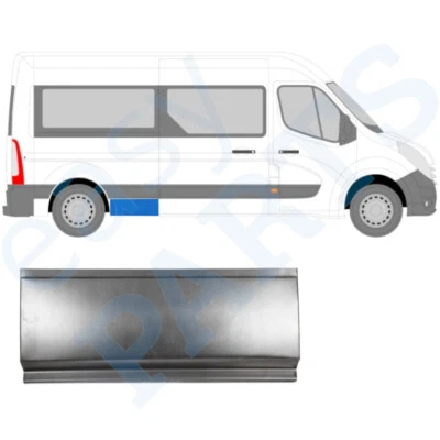 Renault Master Opel Movano 2010- Tole de Réparation du Panneau Latéral / Droite - Image 1 of 2