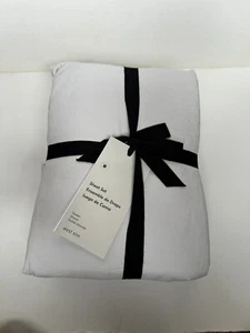 Juego de sábanas de algodón lavado West ELM Queen lujoso MRSP $139 NUEVO CON ETIQUETAS - Imagen 1 de 14