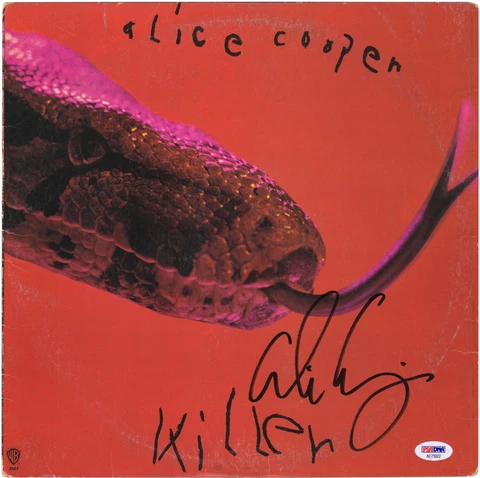 Alice Cooper Autographed Killer Album BAS Cover