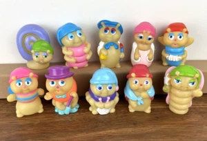 Vtg Playskool Hasbro Glo Worm Glow Friends Vinyl Toys Lot of 10 Some Flaws, READ - Picture 1 of 24
