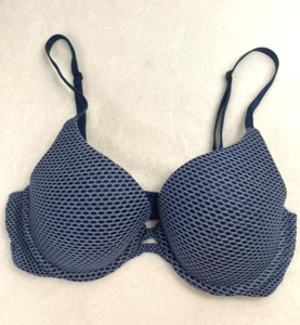 Sujetador camiseta Victoria's Secret Perfect Shape para mujer con aros azul 32C - Imagen 1 de 6