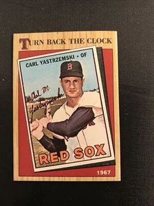 Carl Yastrzemski 1987 Topps Card #314 WRONG BACK error Mt 1967 Boston Red Sox - Picture 1 of 4