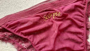 Bragas de tanga con volantes de bikini de nailon borgoña ESCORPIO UK 20 3XL US 11 - Imagen 1 de 9