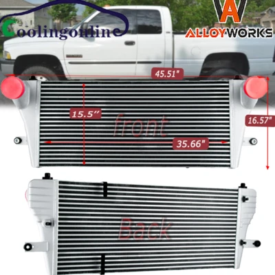 Charge Air Cooler Intercooler fits 1994-2002 Dodge Ram 2500 3500 5.9L#52028724AB - Image 1 of 4