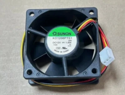 1pcs New SUNON Fan KD1206PTS1 DC 12V 1.8W 60x60x25mm 3 pins - Image 1 of 3