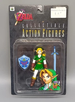 LINK The Legend Of Zelda Ocarina Of Time N64 Action Figure 1998 Nintendo SEALED - Image 1 of 4