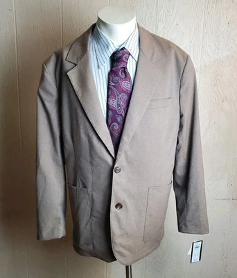 Abercrombie Fitch Blazer Mens 42 R Light Brown Classic Fot Half Lined New - Image 1 of 4