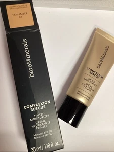 bareMinerals COMPLEXION RESCUE Tinted Moisturiser SPF 30, Tan Amber 07 AUTHENTIC - Picture 1 of 8