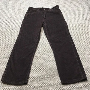 Levi's Corduroy Pants Mens 34x34 Brown Utility Carpenter Pockets 100% Cotton - Picture 1 of 12