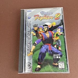 Virtua Fighter 2 1996 Sega Saturn 81014 sin probar manual estuche alto en caja original - Imagen 1 de 8