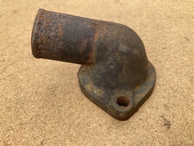 1972-80 Chevy LUV Pickup Thermostat Housing / Goose Neck, Cast Iron, Isuzu 1.8L - Image 1 of 4