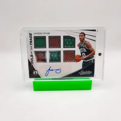 2017 Absolute Jayson Tatum Tools of the Trade Six Swatch Signature 13 / 75 - Image 1 of 2