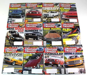 Mustang Month 5.0 Magazine Lot Bundle 2009 Complete Year Set Full 12 Car Issues - Picture 1 of 21